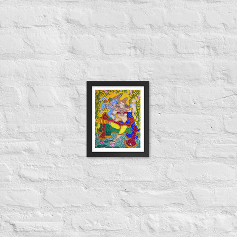 Krisna Mural Framed Poster - Image #2