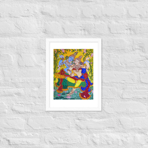 Krisna Mural Framed Poster - Image #4