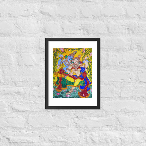 Krisna Mural Framed Poster - Image #1