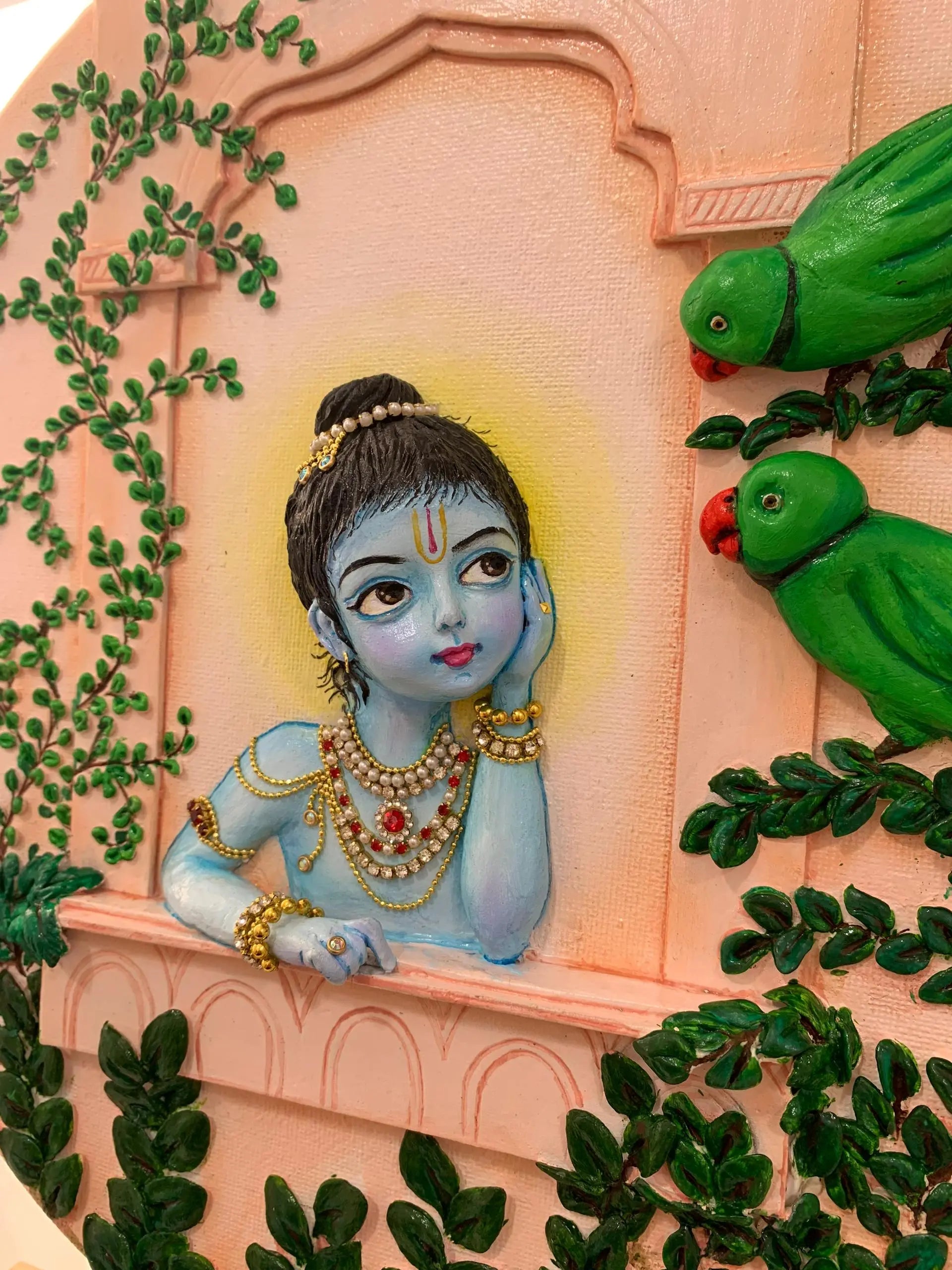 Krishna with Parrots - Image #2